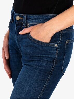 DU/ER PERFORMANCE DENIM SLIM STRAIGHT-DARK STONE